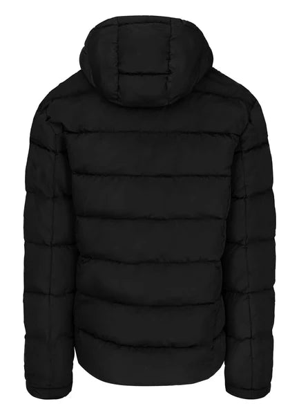 Men Quilted winter jacket with hood AIRWAY V - Black