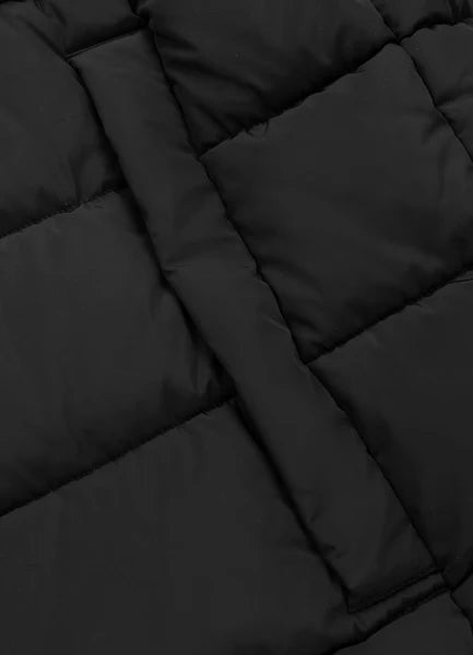 Men Quilted winter jacket with hood AIRWAY V - Black