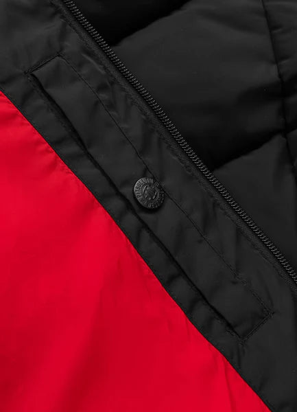 Men Quilted winter jacket with hood AIRWAY V - Black