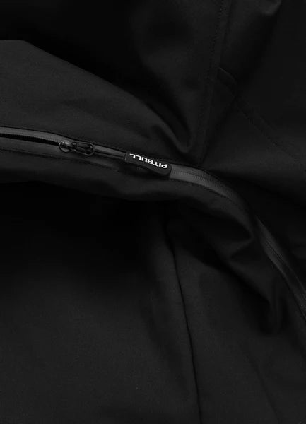 Men Winter hooded softshell jacket ROCKFISH - Black