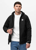 Men Winter hooded softshell jacket ROCKFISH - Black