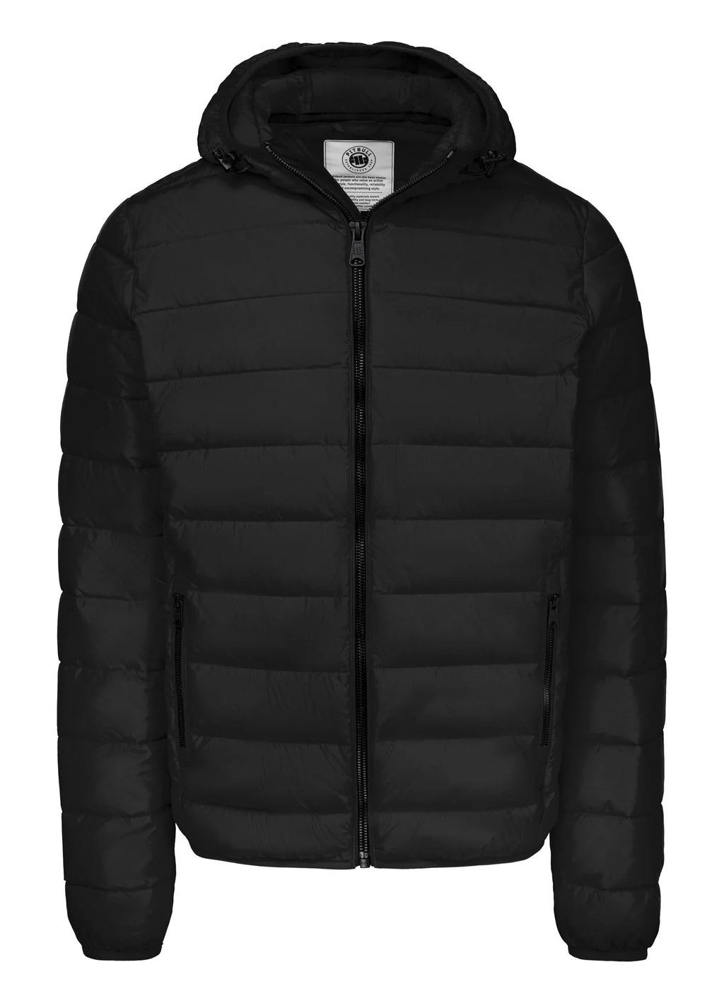 Men Winter Quilted Hooded Jacket SEACOAST - Black