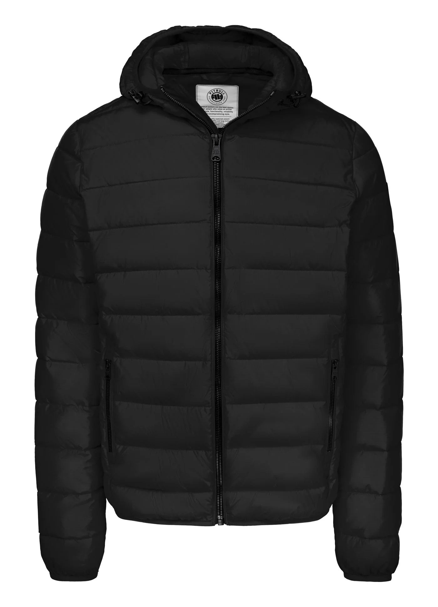 Men Winter Quilted Hooded Jacket SEACOAST - Black