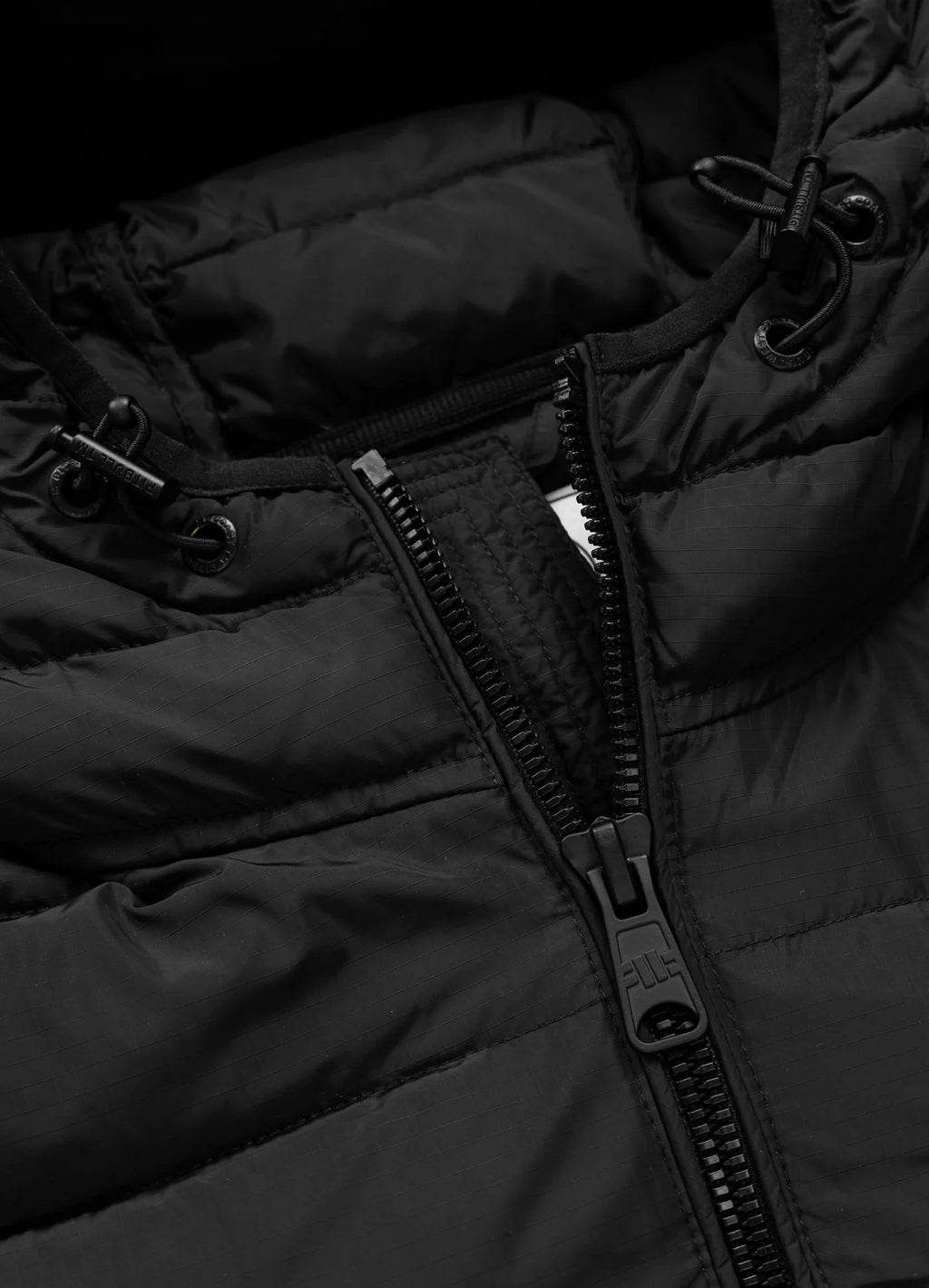 Men Winter Quilted Hooded Jacket SEACOAST - Black