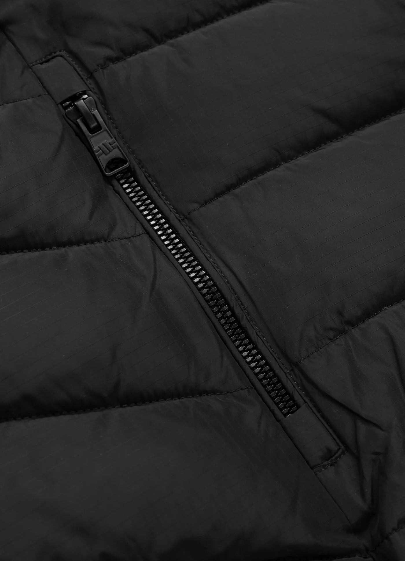 Men Winter Quilted Hooded Jacket SEACOAST - Black