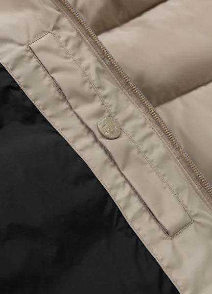 Men Quilted winter jacket with hood AIRWAY IV - Pale Sand