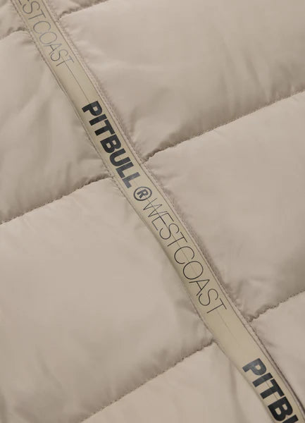 Men Quilted winter jacket with hood AIRWAY IV - Pale Sand