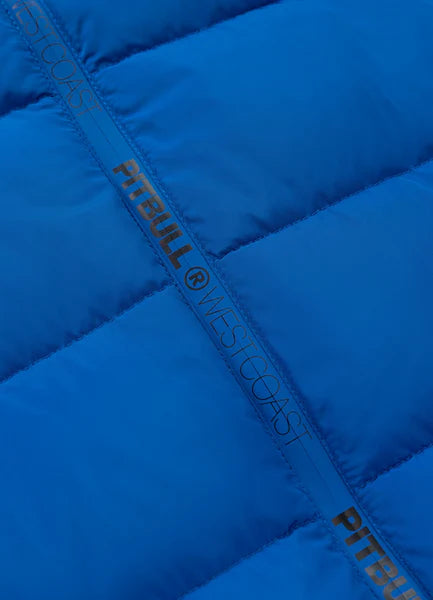 Men Quilted winter jacket with hood AIRWAY IV - Blue