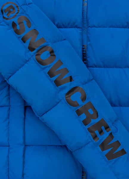 Men Quilted winter jacket with hood AIRWAY IV - Blue