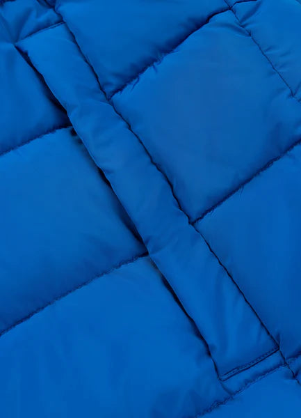 Men Quilted winter jacket with hood AIRWAY IV - Blue