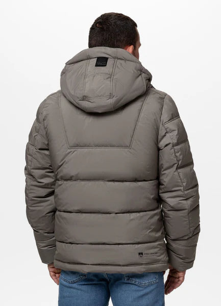 Men Quilted winter jacket with hood PIEDMONT