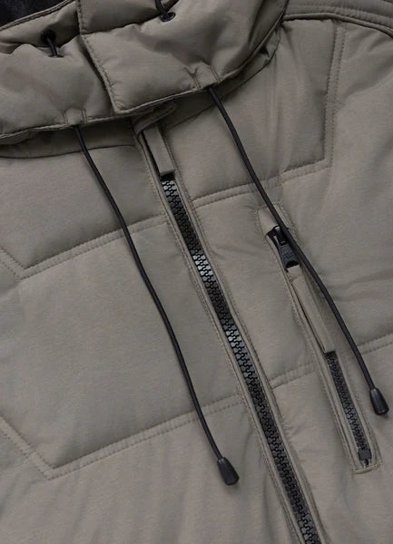 Men Quilted winter jacket with hood PIEDMONT