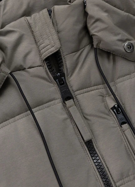 Men Quilted winter jacket with hood PIEDMONT