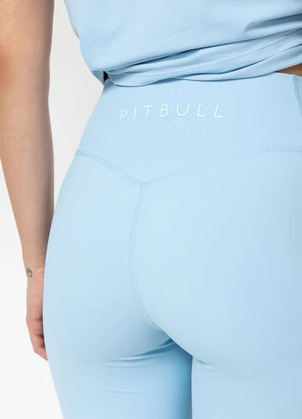 Women's Sports Leggings AVENIDA - Light blue