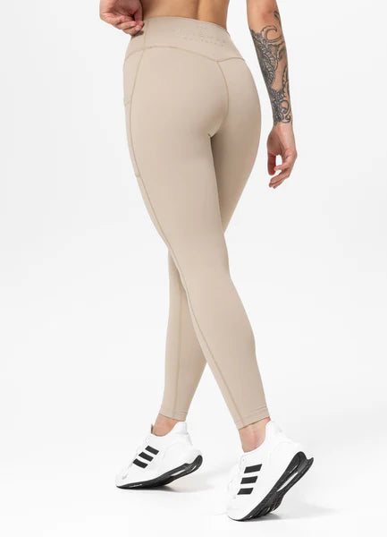 Women's Sports Leggings AVENIDA - Light brown