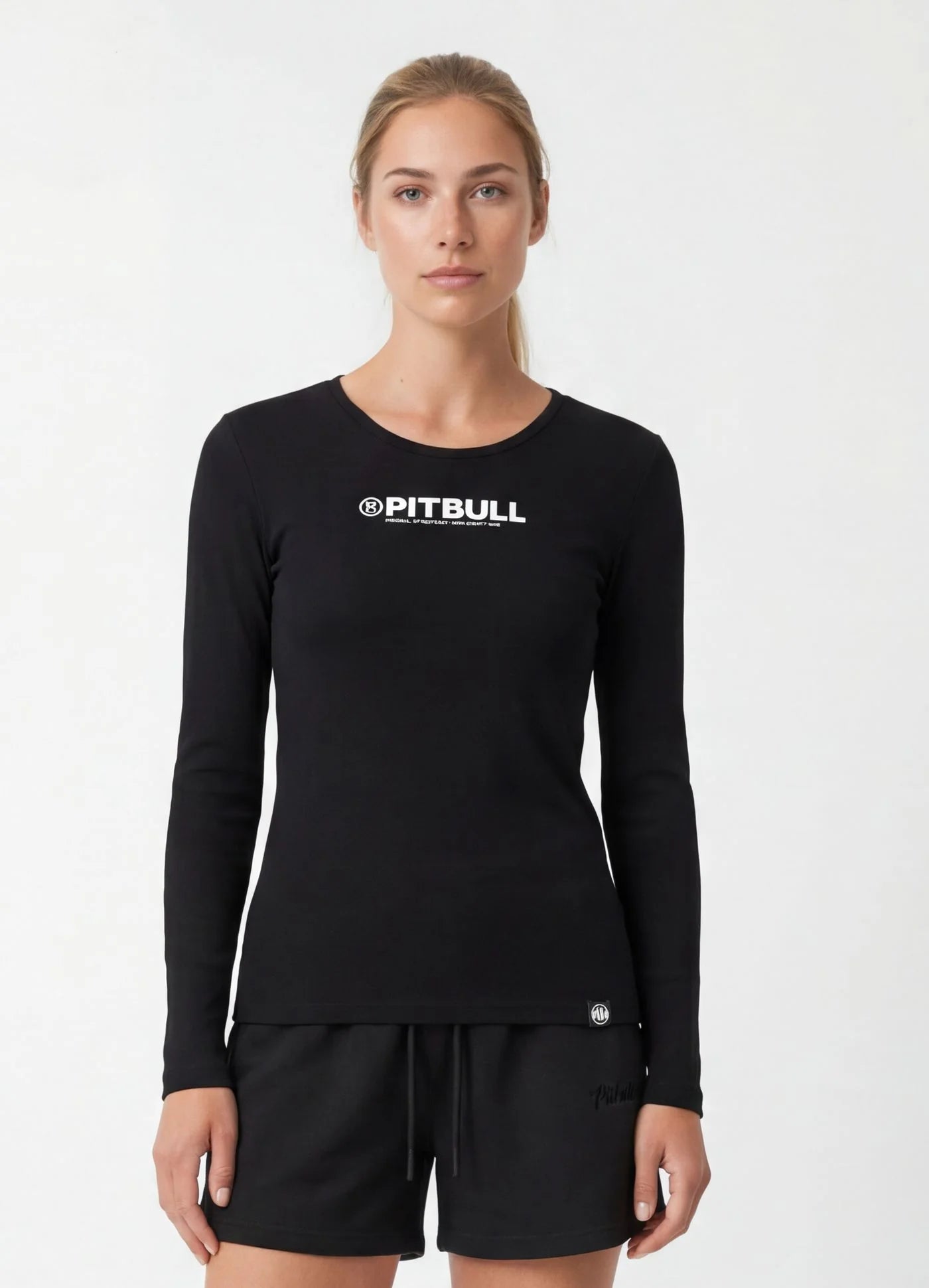 Longsleeve Slim Fit PITBULL R - Black