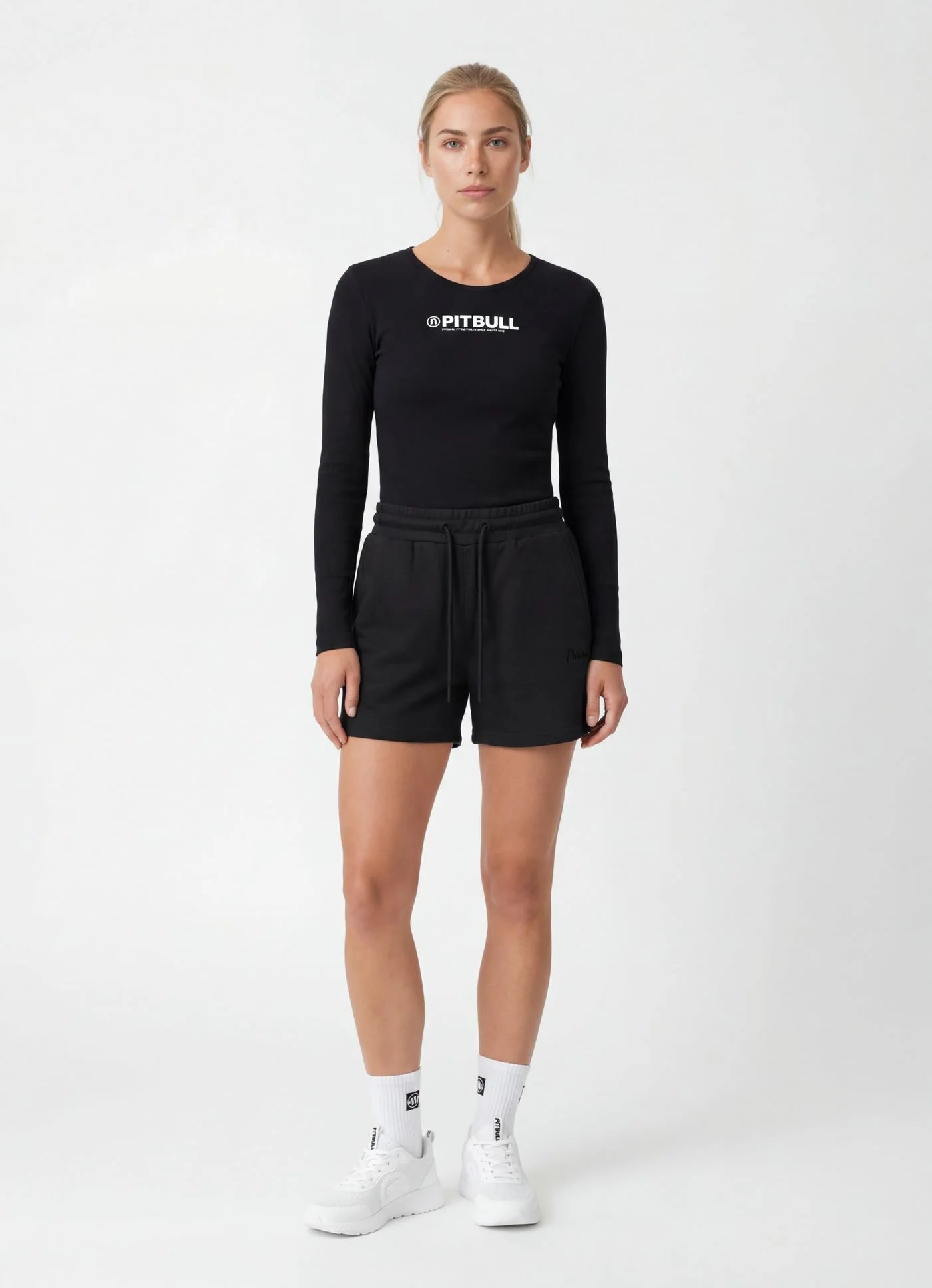 Longsleeve Slim Fit PITBULL R - Black
