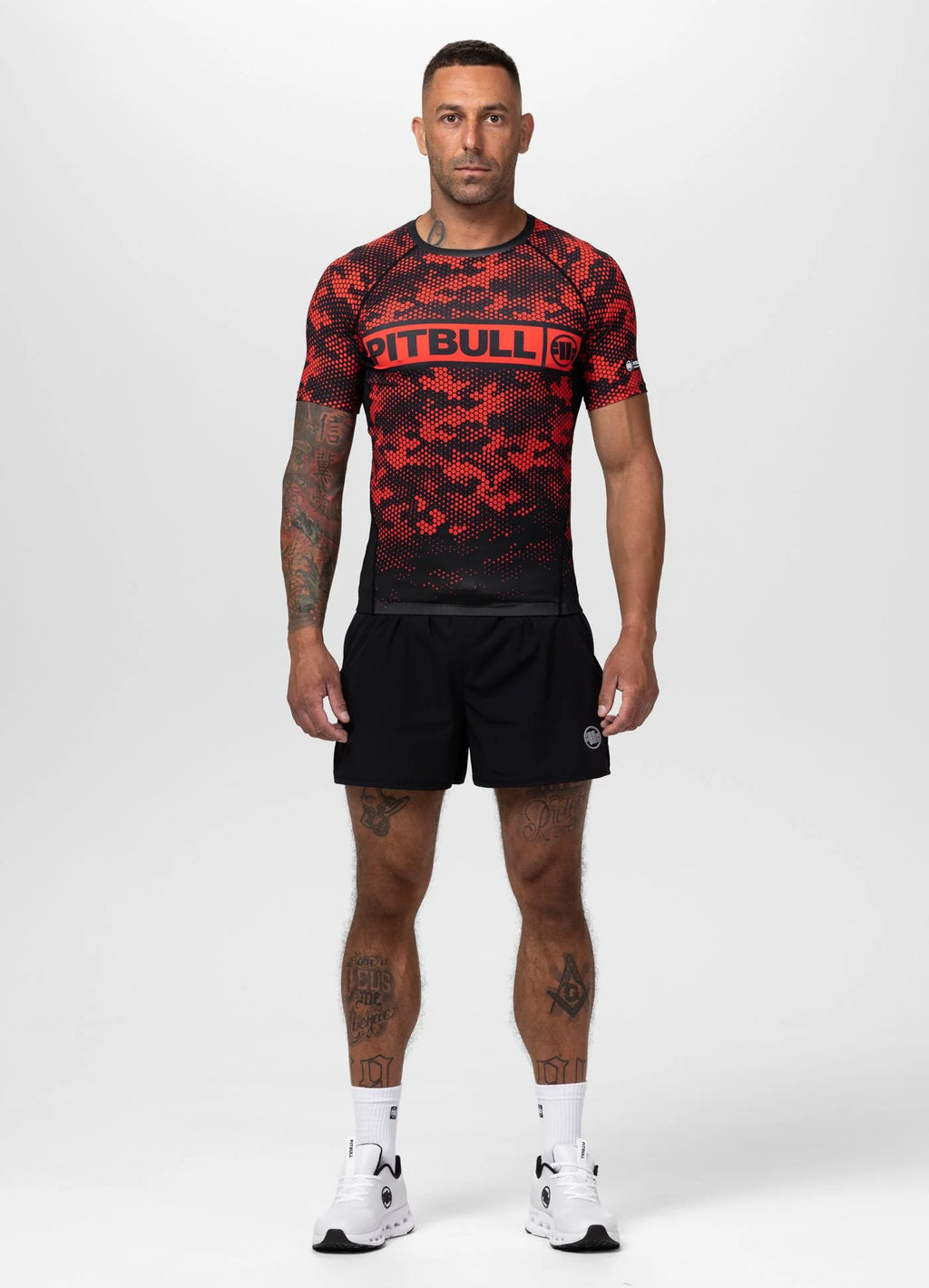 Rashguard HEX CAMO HILLTOP - Red