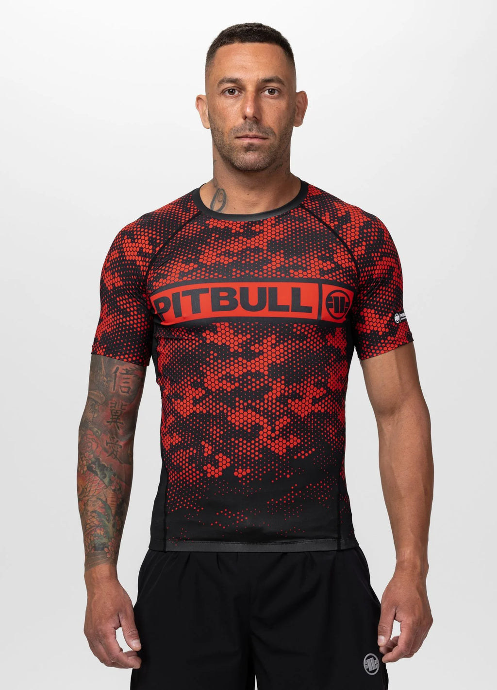 Rashguard HEX CAMO HILLTOP - Red