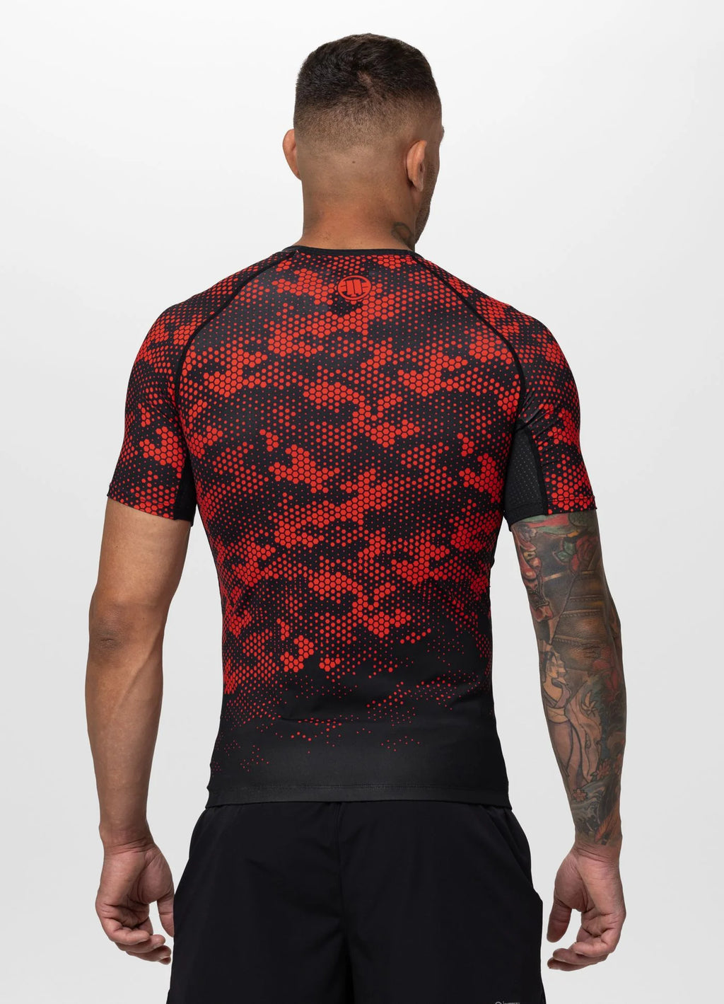 Rashguard HEX CAMO HILLTOP - Red