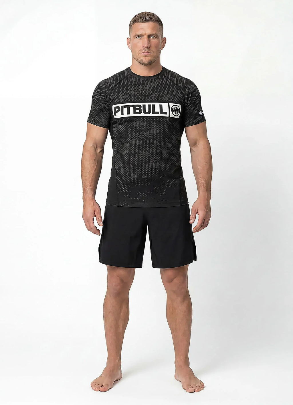 Rashguard HEX CAMO HILLTOP - Black/White