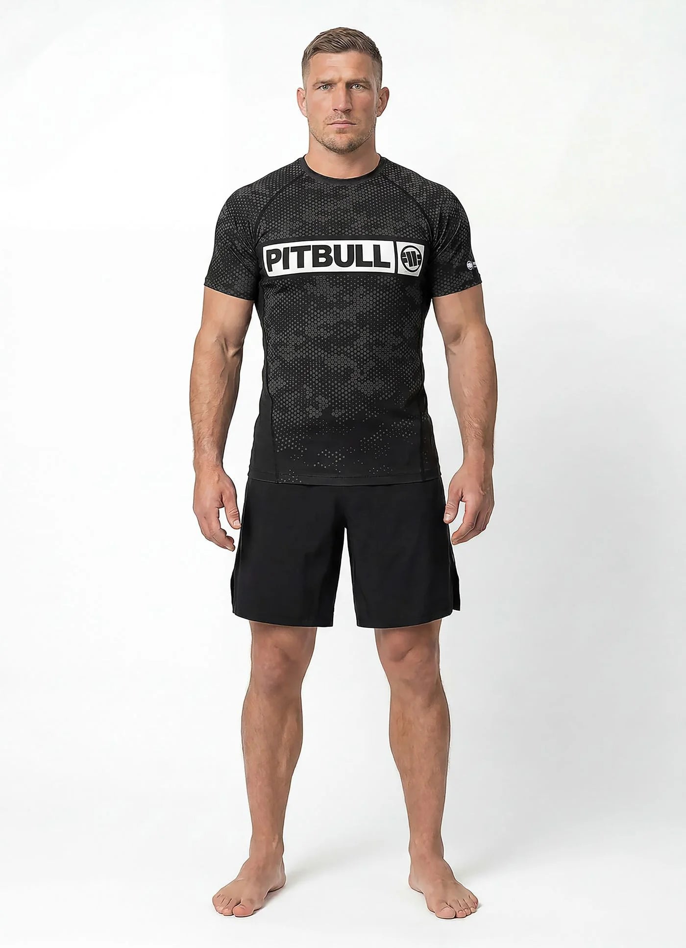 Rashguard HEX CAMO HILLTOP - Black/White