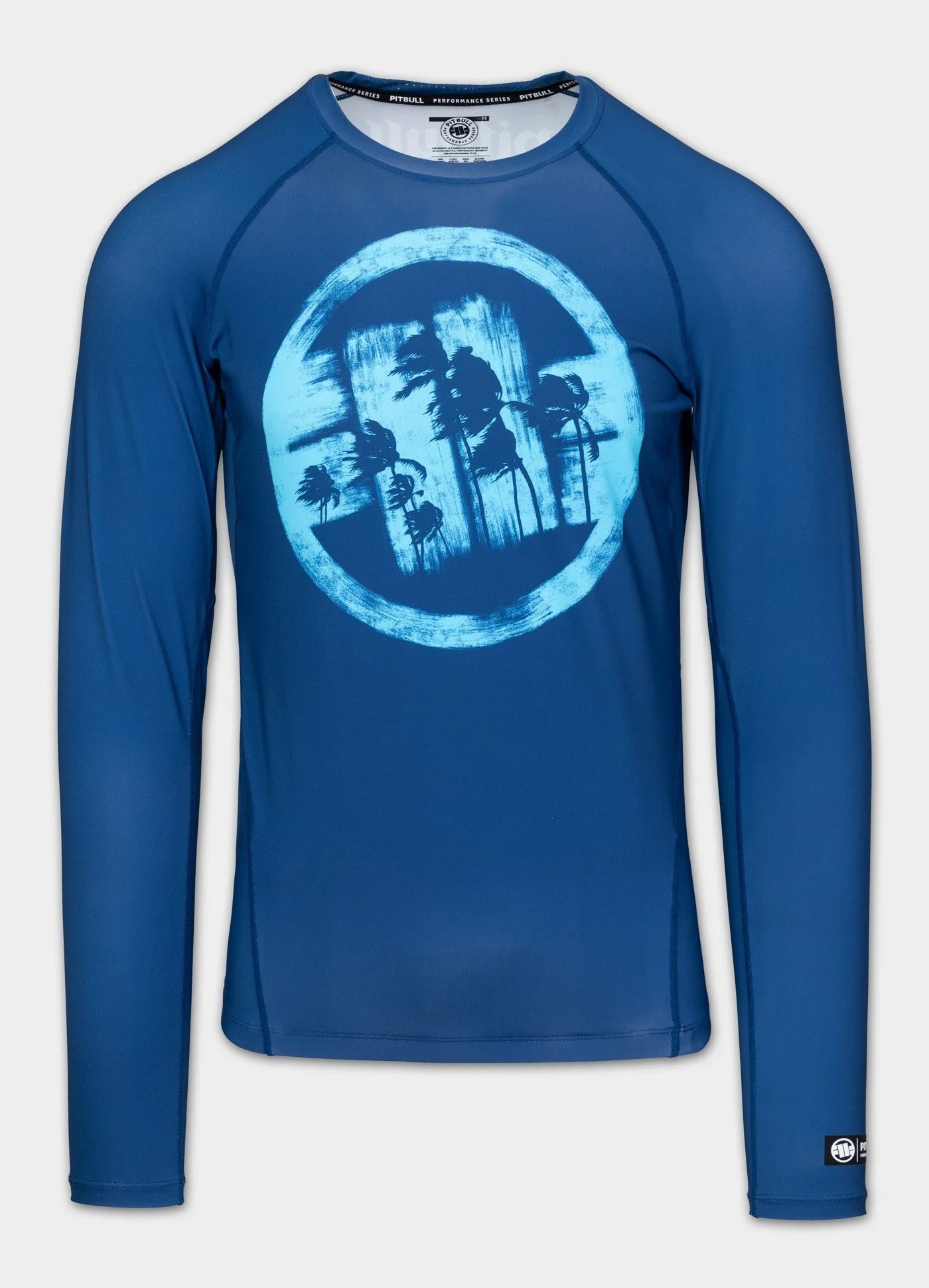 Rashguard longsleeve LOGO PALMS - Blue