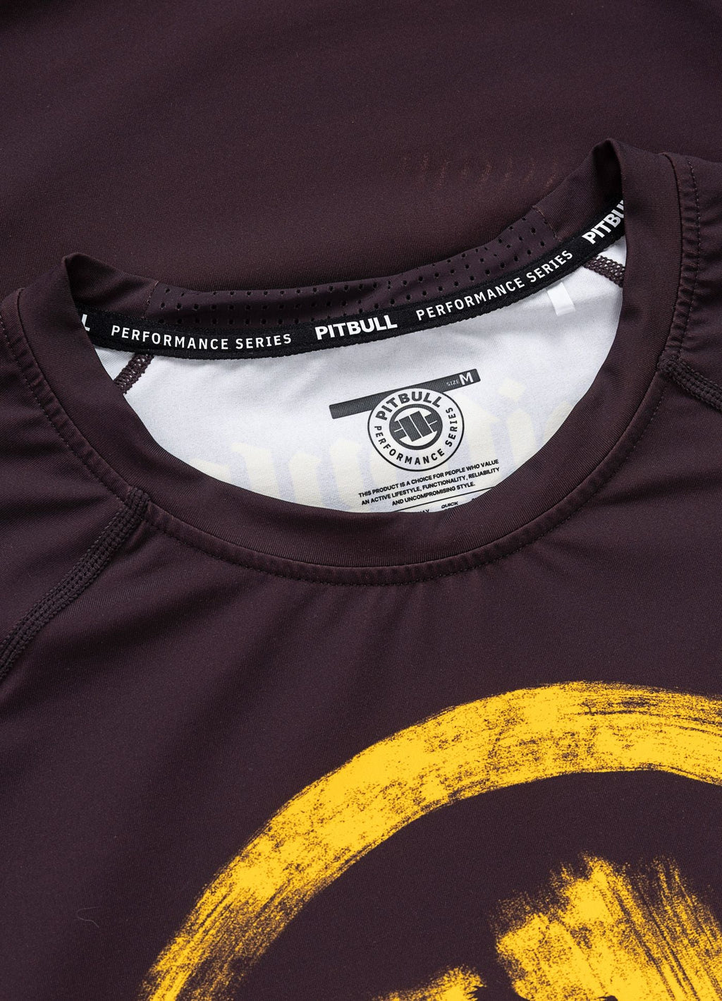 Rashguard longsleeve LOGO PALMS - Brown