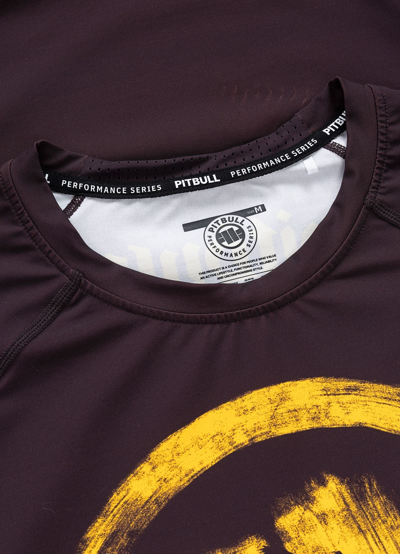 Rashguard longsleeve LOGO PALMS - Brown