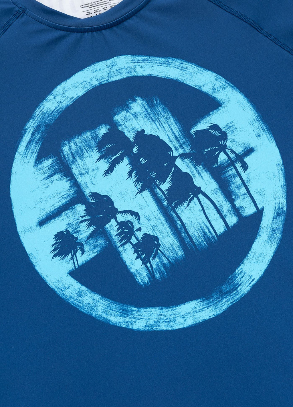 Rashguard longsleeve LOGO PALMS - Blue