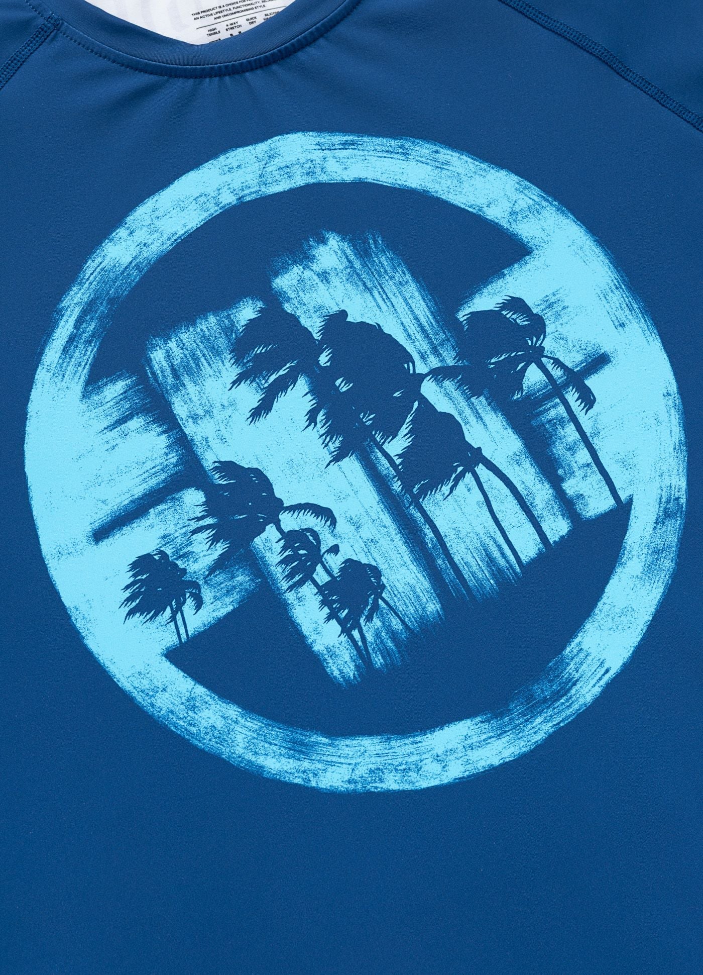 Rashguard longsleeve LOGO PALMS - Blue