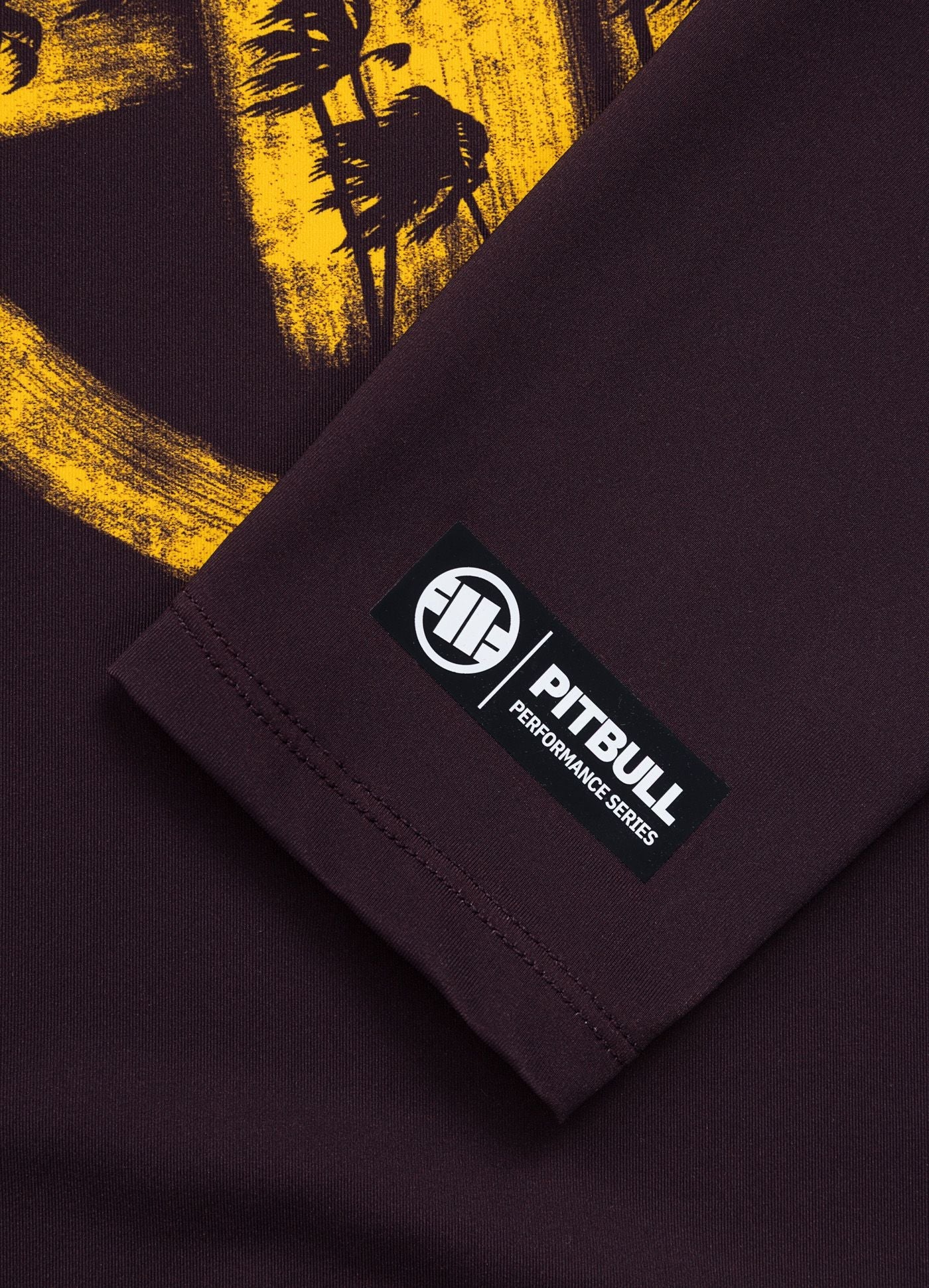 Rashguard longsleeve LOGO PALMS - Brown