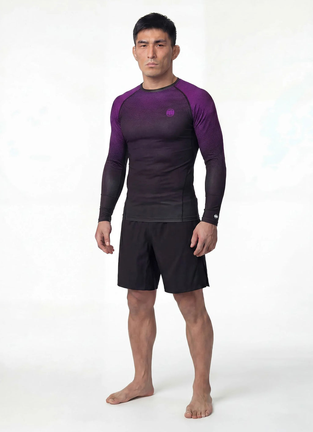 Rashguard longsleeve RANKED - Black/Purple