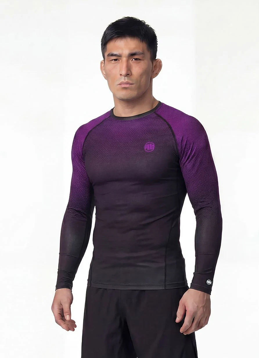Rashguard longsleeve RANKED - Black/Purple