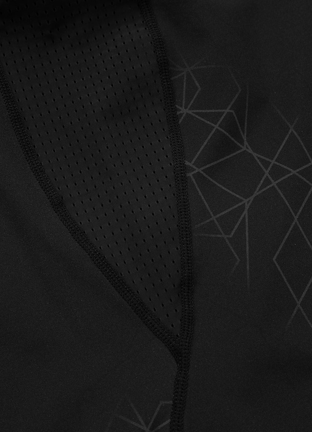 Rashguard longsleeve RAY - Black/ Fluo Red