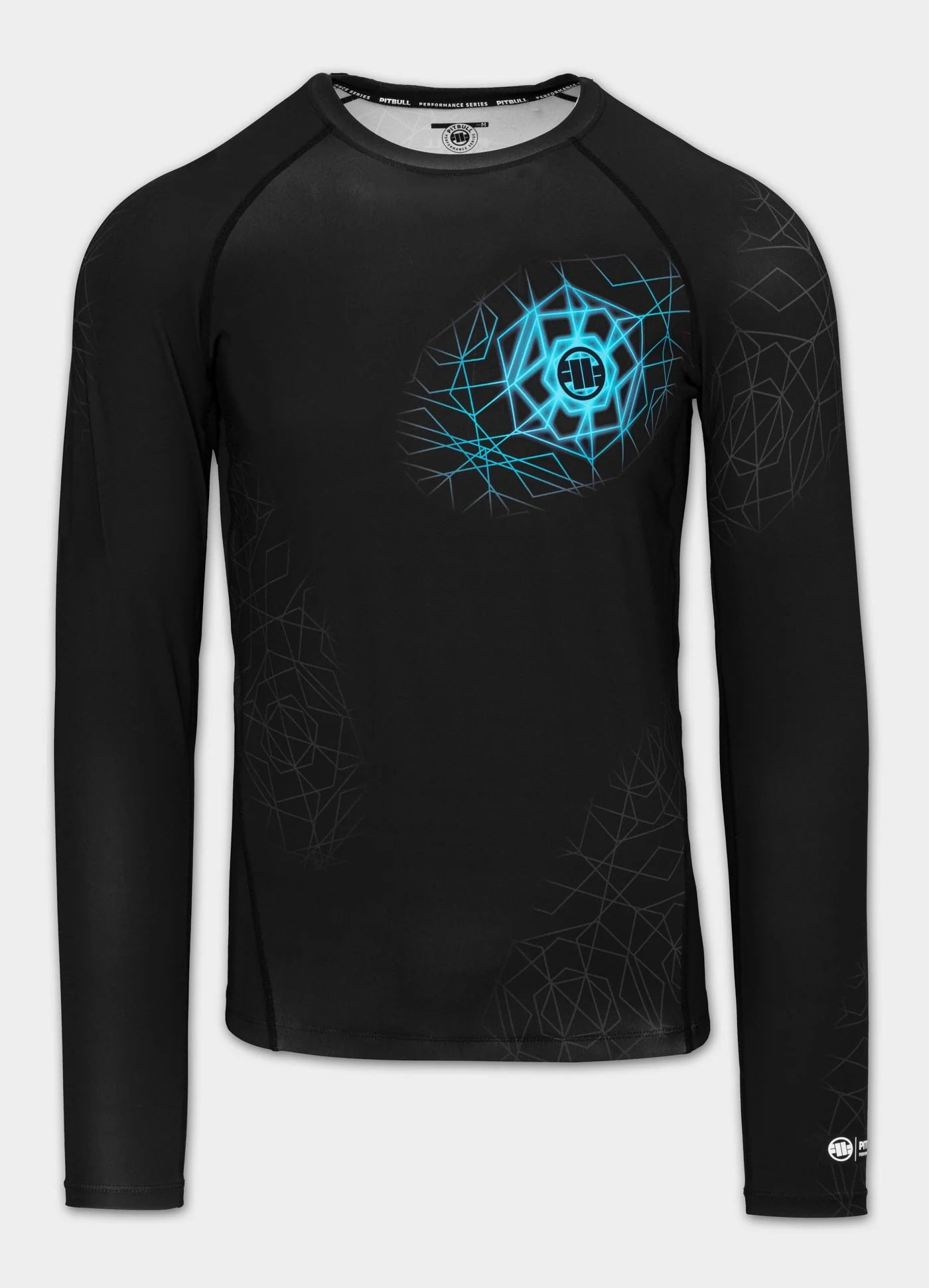 Rashguard longsleeve RAY -  Black/Sky Blue