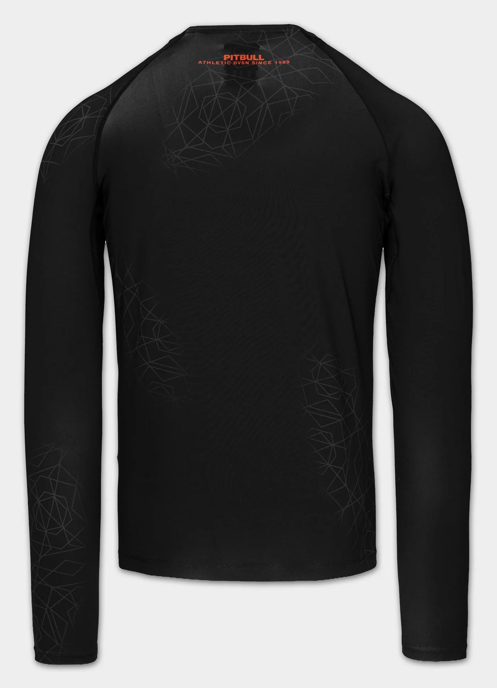 Rashguard longsleeve RAY - Black/ Fluo Red