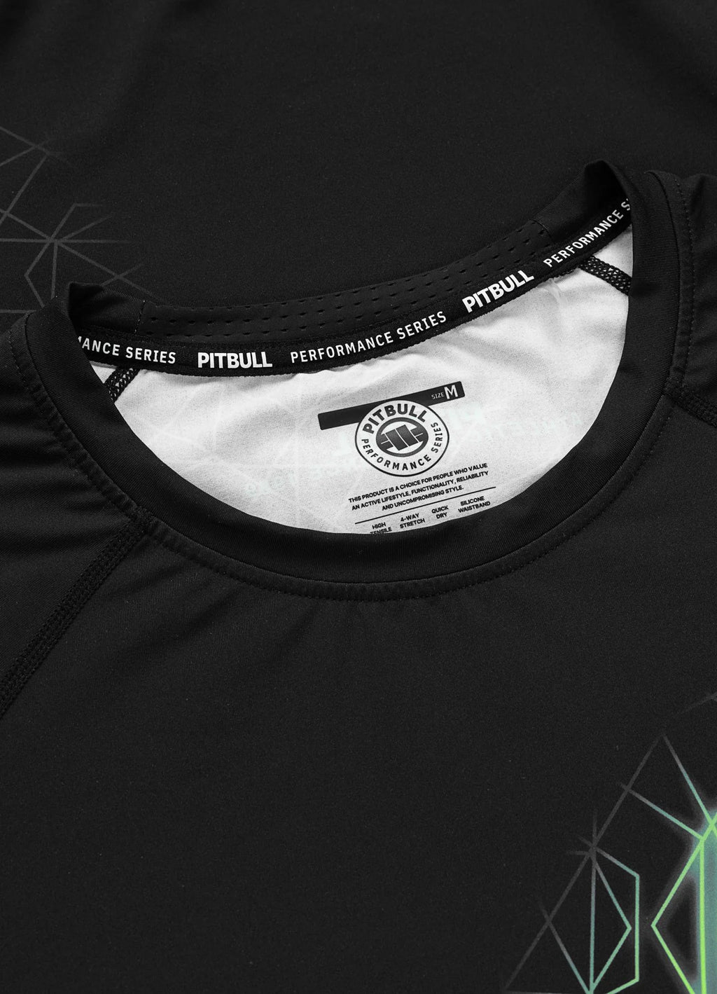 Rashguard longsleeve RAY - Black/Fluo Green