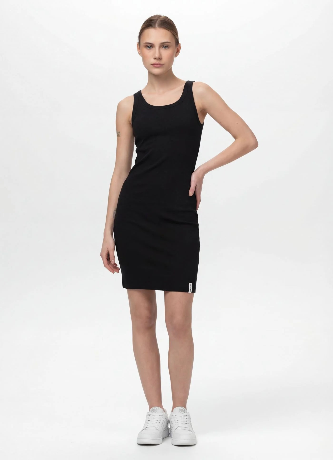 Sports dress - Rib LAYLA II - Black