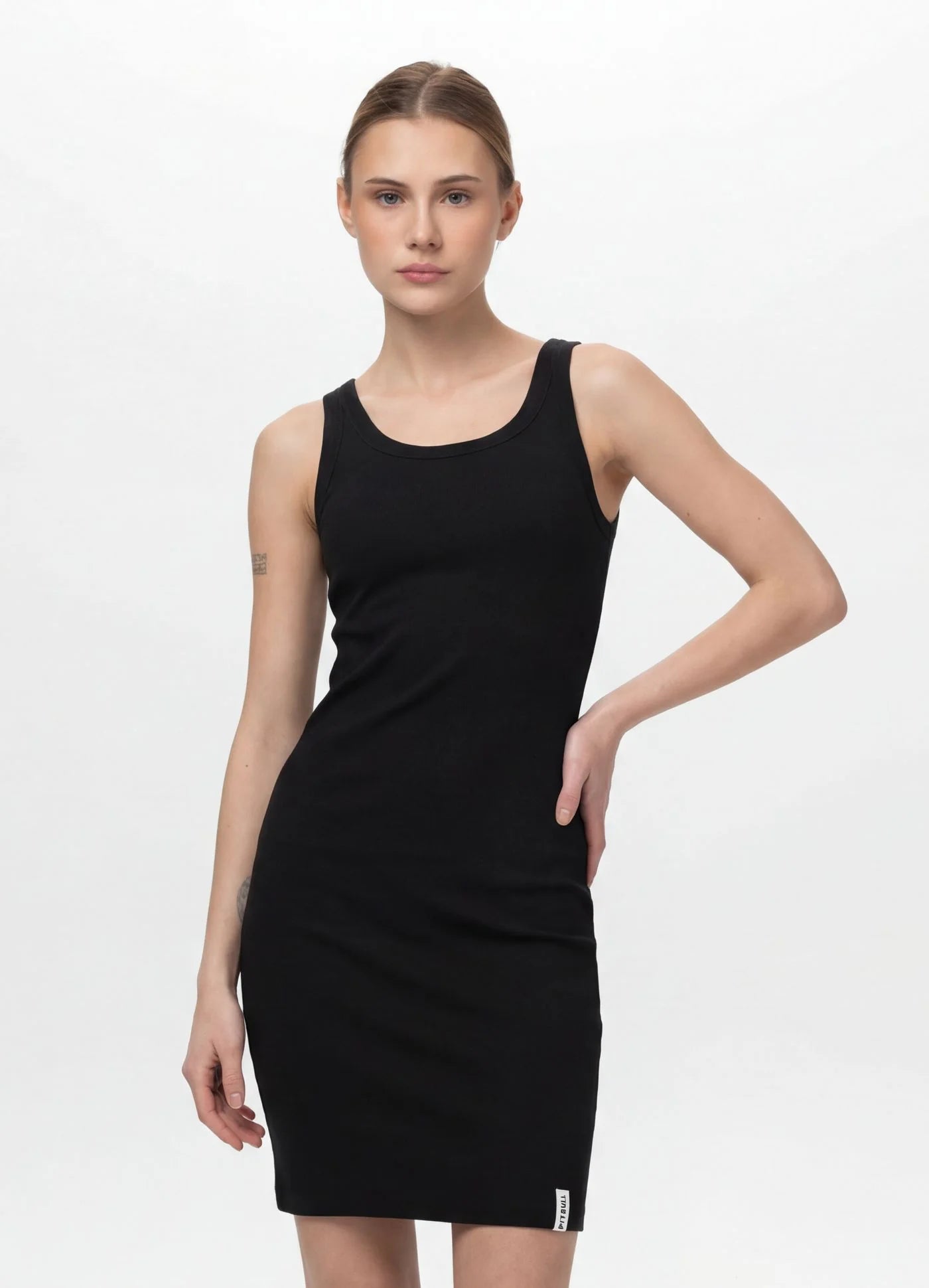 Sports dress - Rib LAYLA II - Black