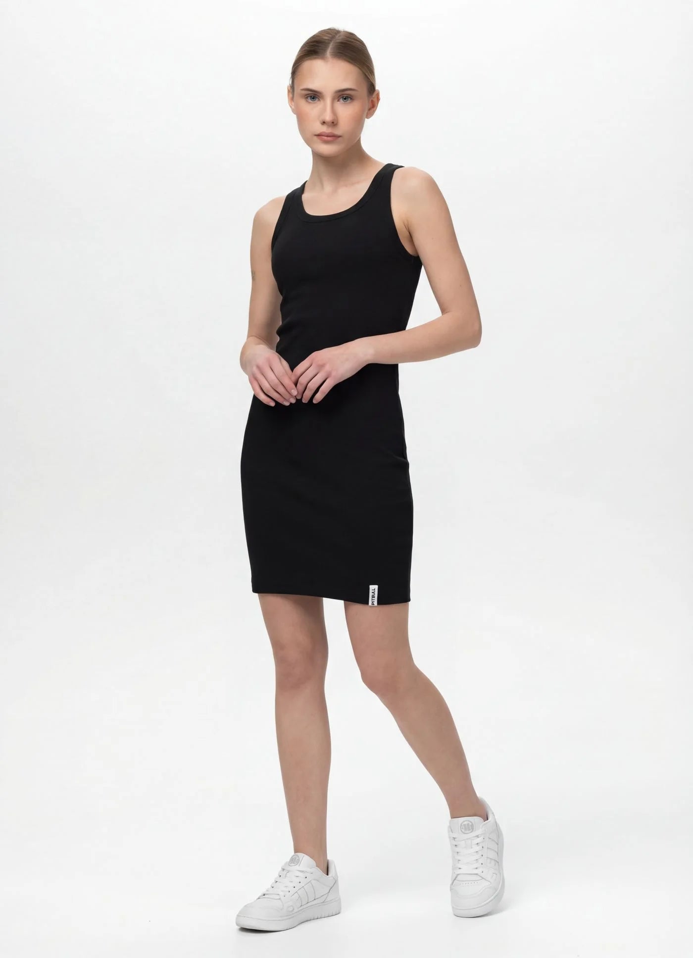 Sports dress - Rib LAYLA II - Black