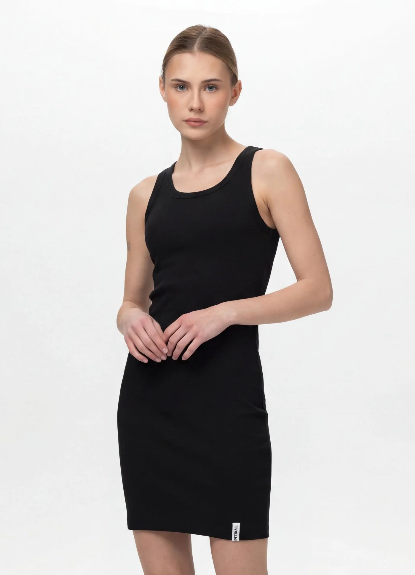 Sports dress - Rib LAYLA II - Black