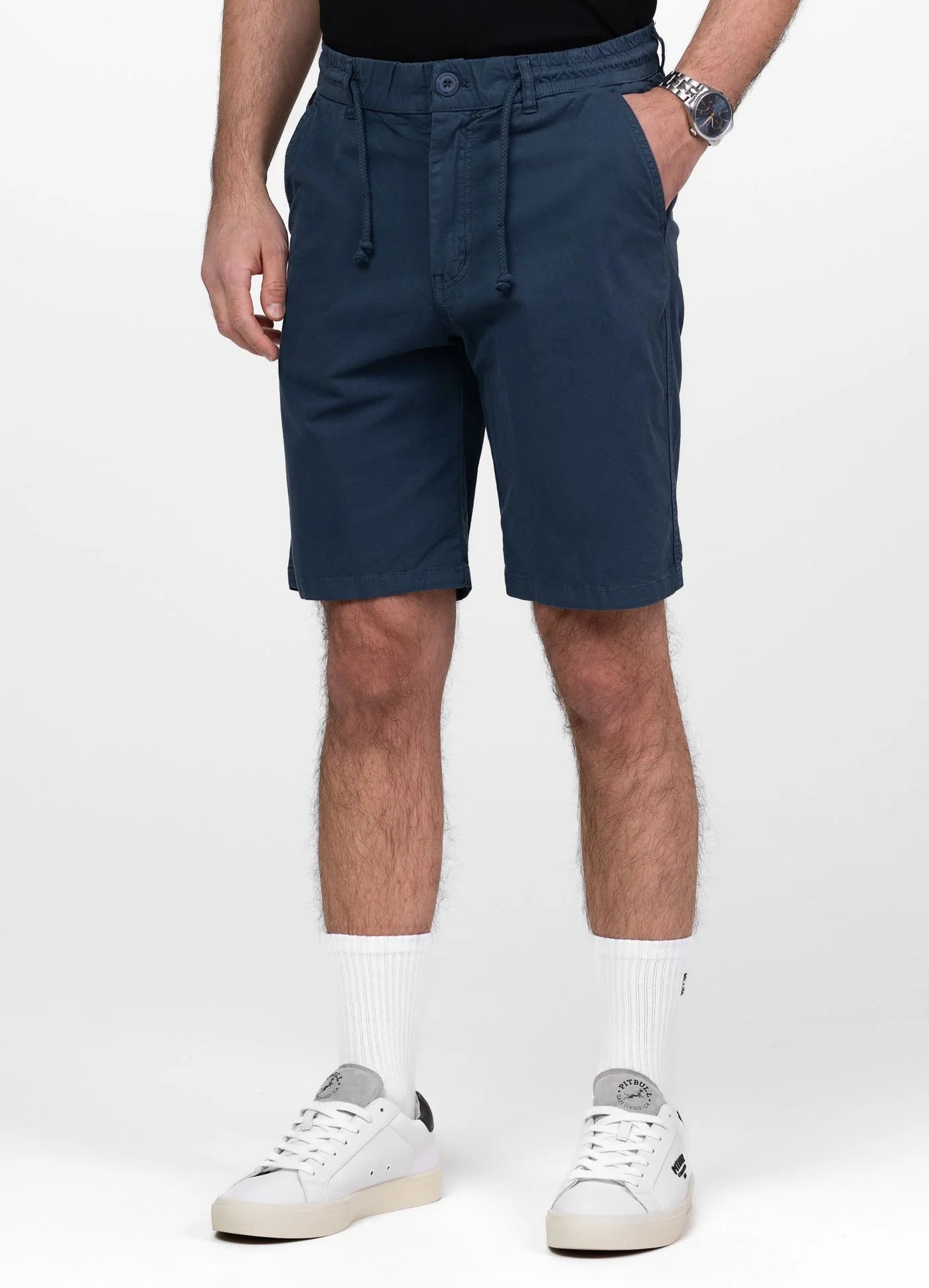 Chino shorts FLETCHER - Petrol Blue