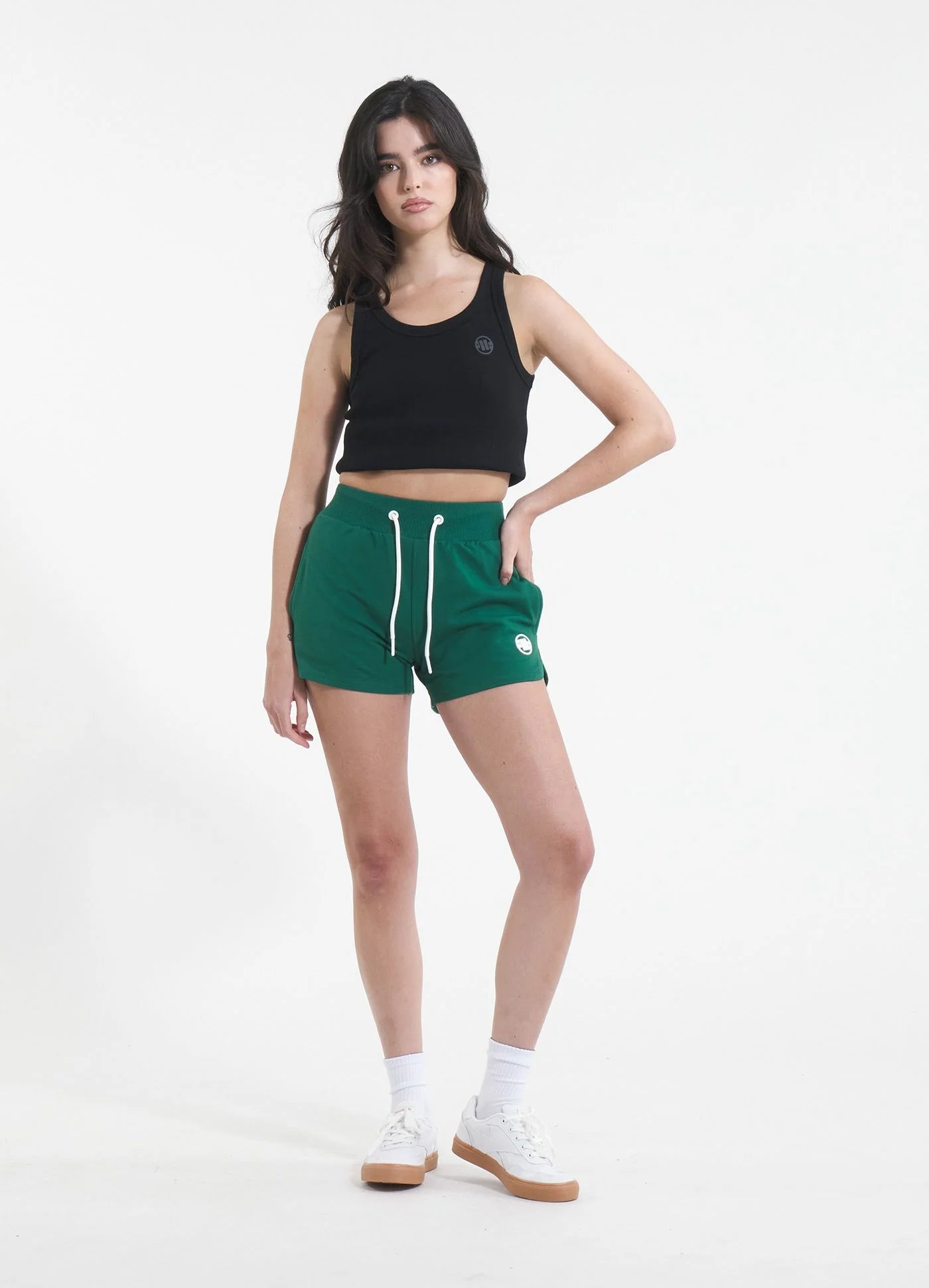 Women's sweat shorts French Terry FLORIDA - Dark green