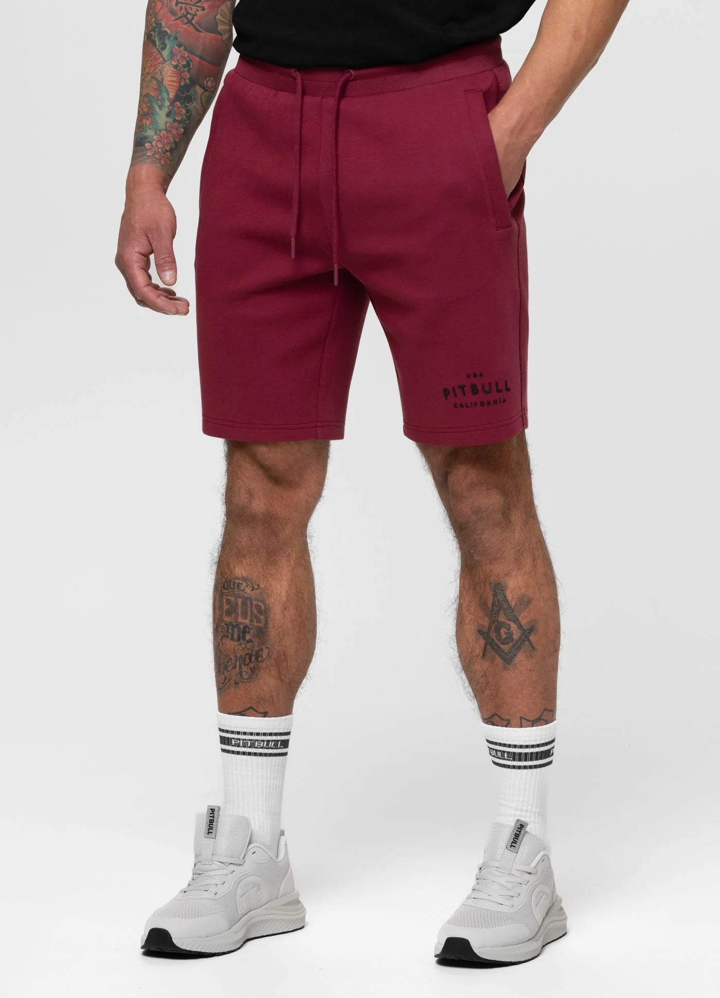 Sweat shorts SAMPSON - Burgundy