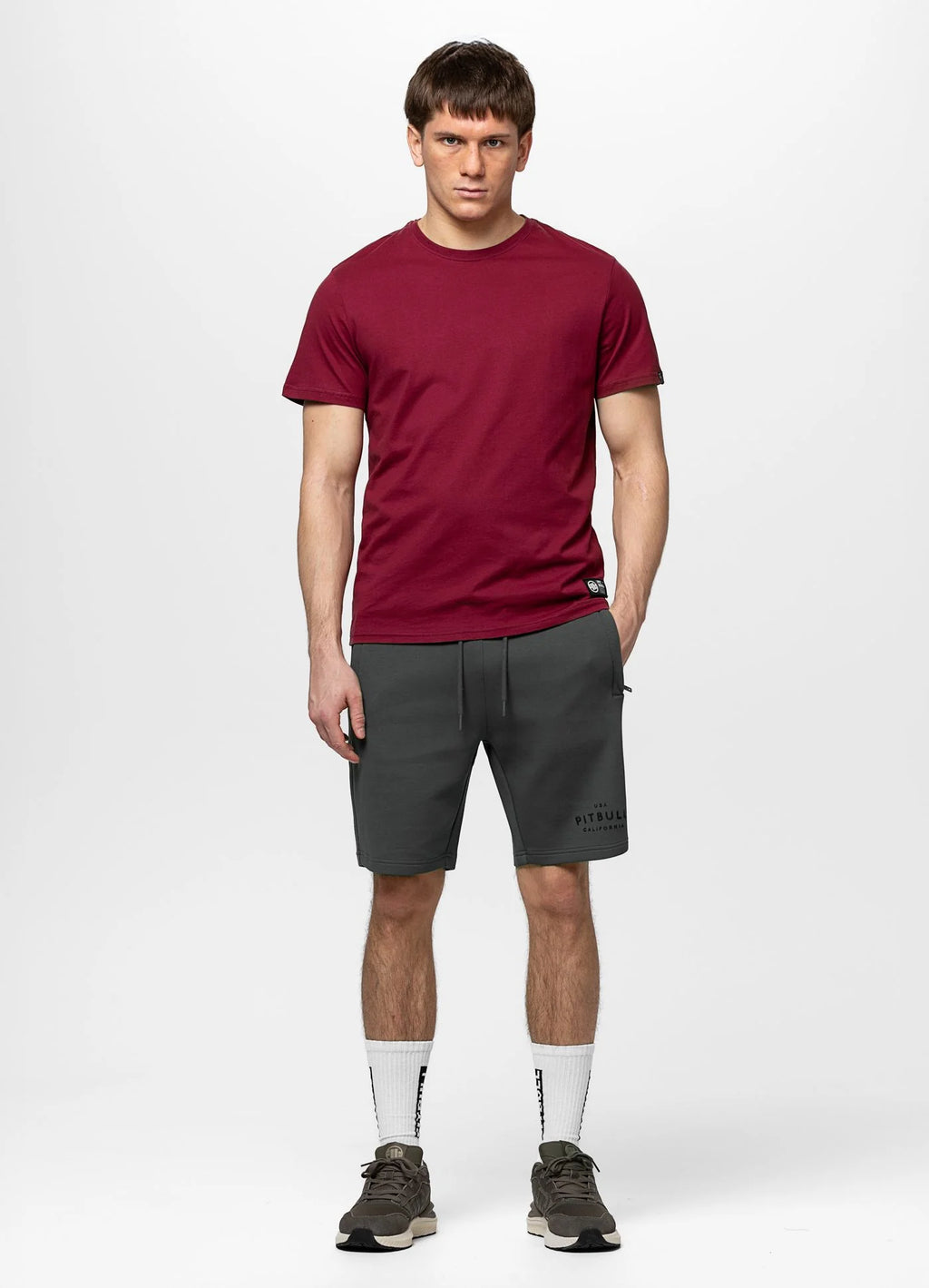Sweat shorts SAMPSON - Grey Green