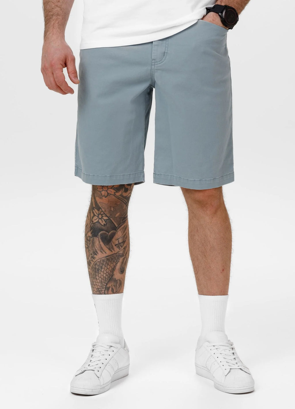 Men's Chino Shorts GRAVES - Light blue