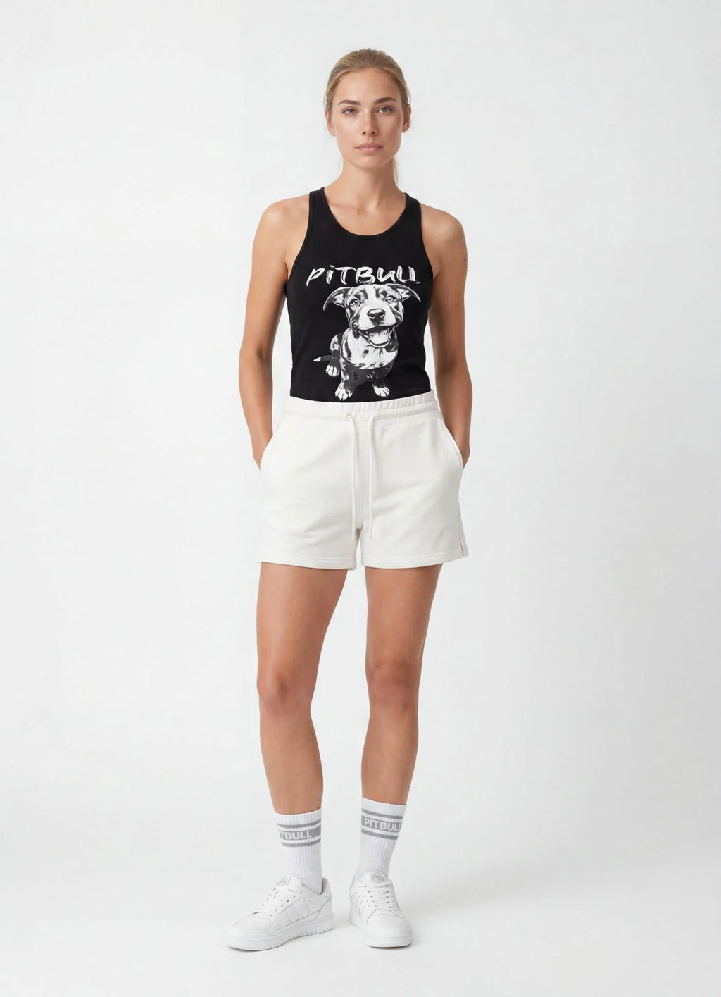 Tank Top Slim Fit PUPPY 2 - Black