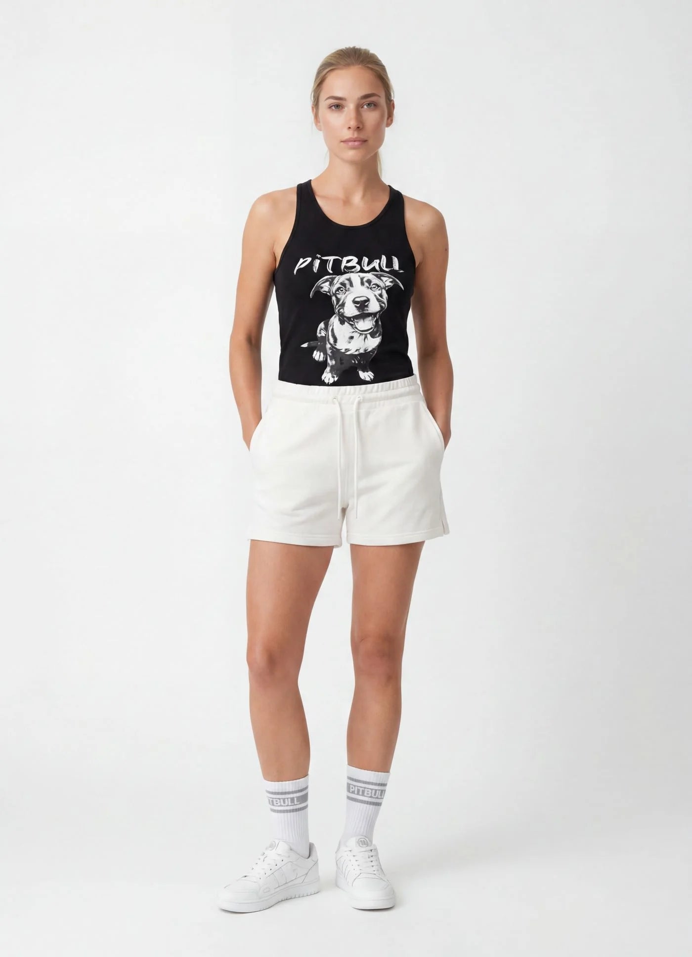 Tank Top Slim Fit PUPPY 2 - Black